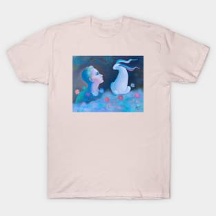 Surrealism-White Rabbit T-Shirt